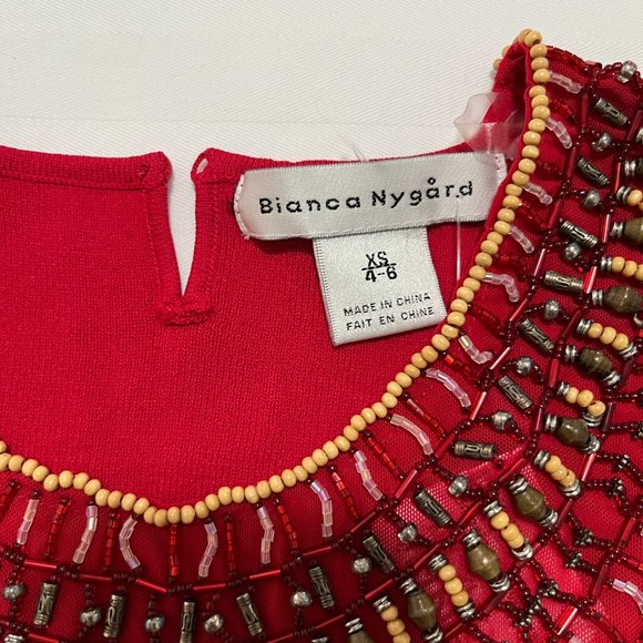 Bianca Nygard  Sleeveless beaded top size 4 - 6 - Picture 7 of 7